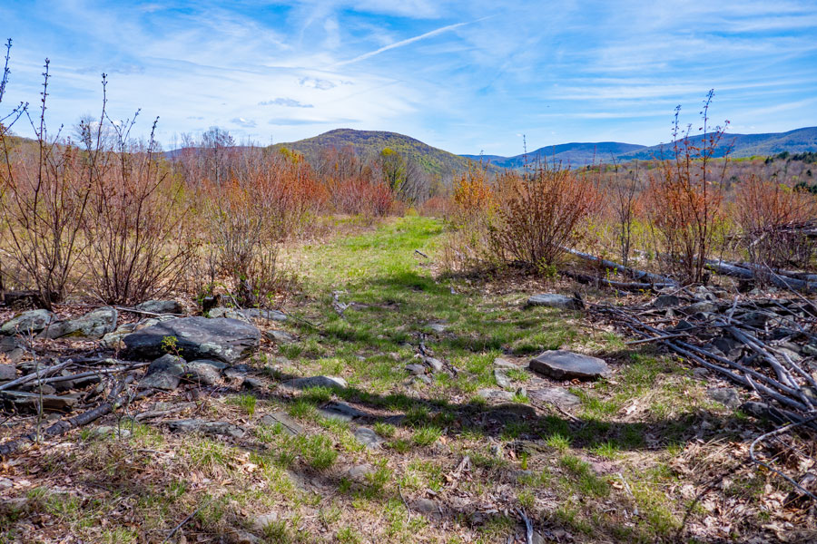 entrance to the field that provide a view of surrounding mountains