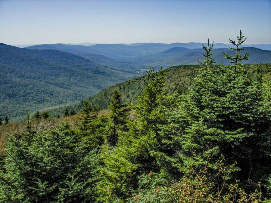 view of spruceton valley from Hunter Mountain