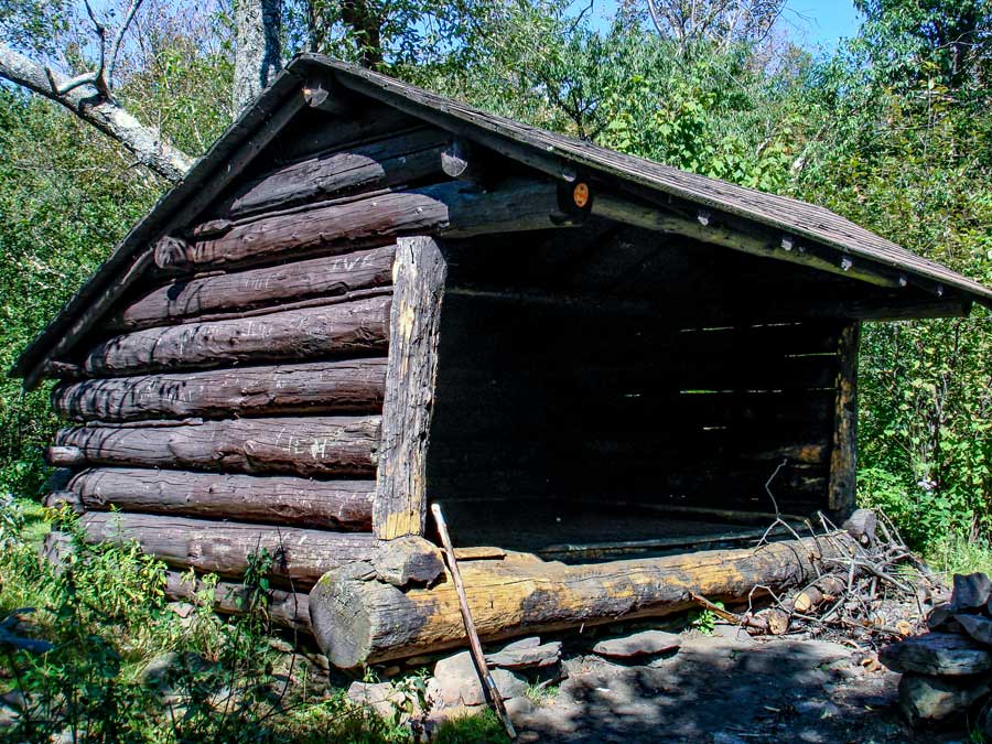 second lean-to on Hunter Mountain