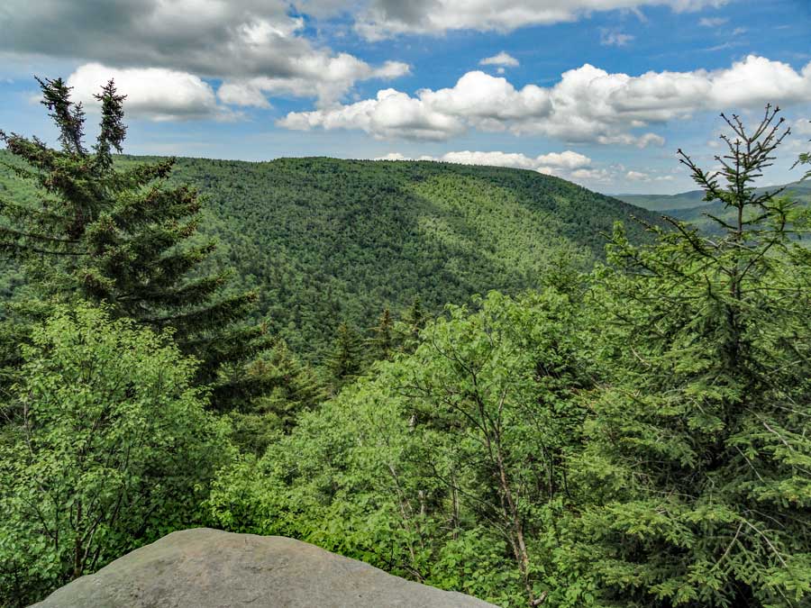 view from Geiger Point on the Hunter Mountain loop
