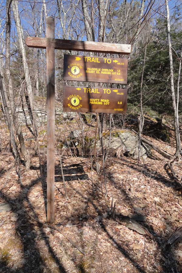 trail junction to palenville overlook and the harding road trail
