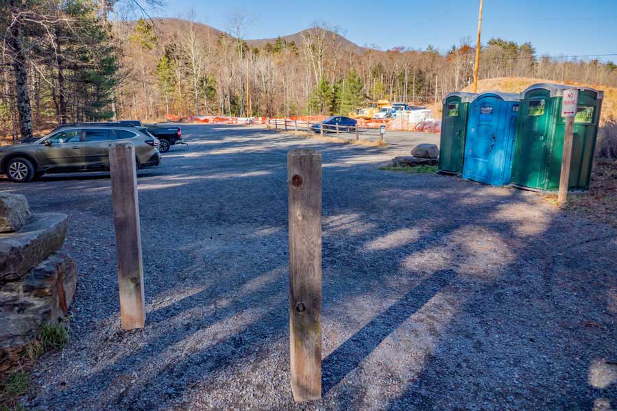 the Boiceville Bridge Parking Area and Trailhead for the Ashokan Rail Trail