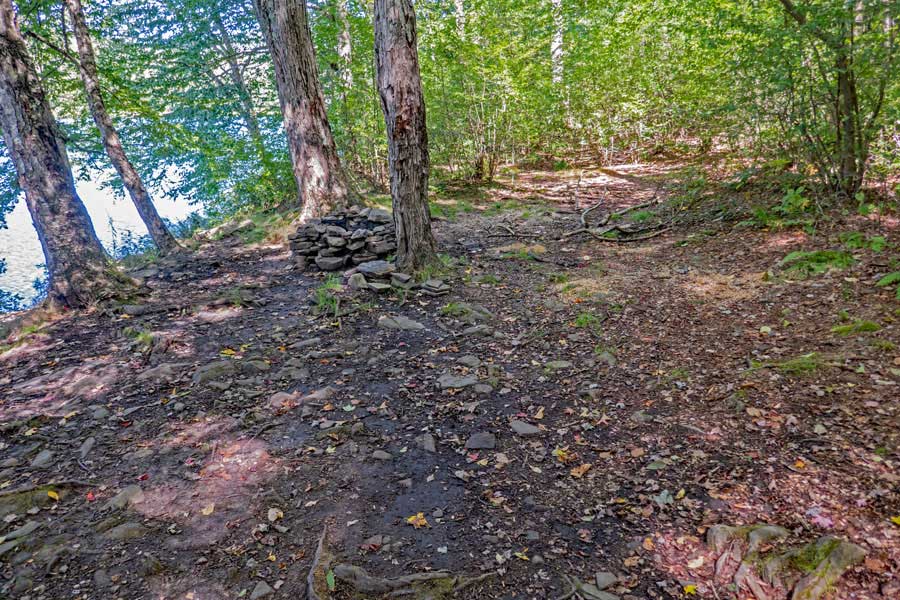 campsite #10 on Big Pond on the east side of Big Pond 