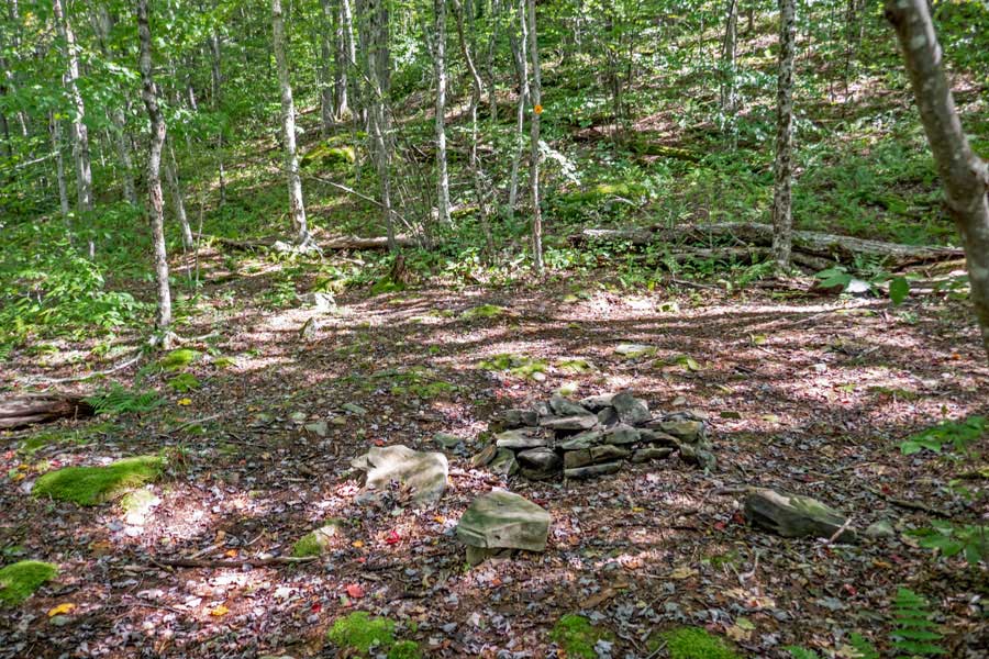 illegal campsite #2 on Big Pond 