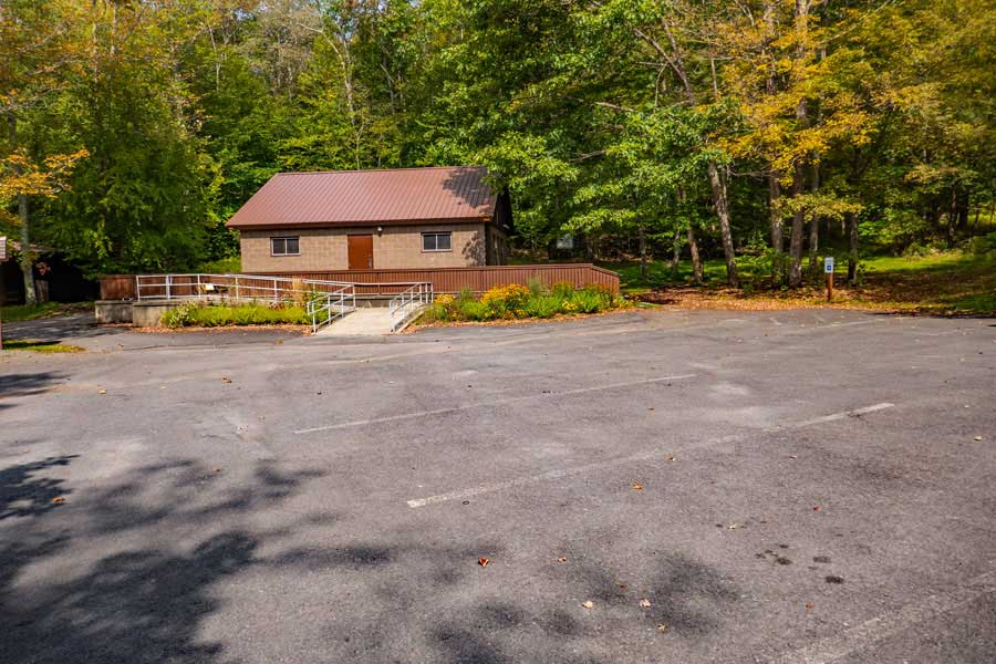 Southeastern Parking area at the Little Pond Campground