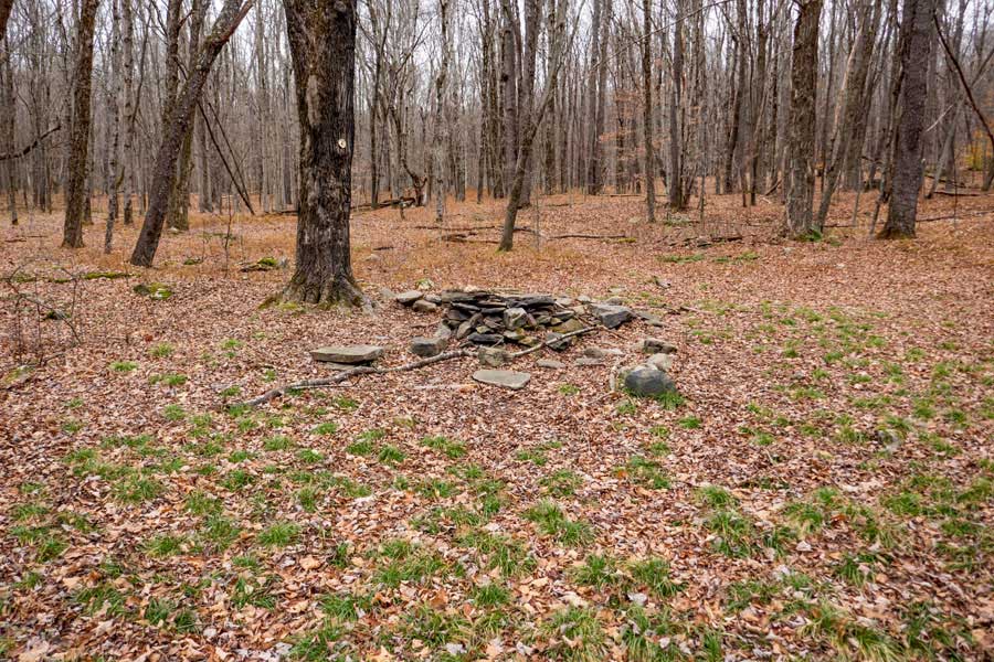 campsite #4 at Mud Pond  