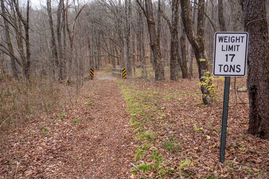 bridge on the middle Mud Pond Trail 