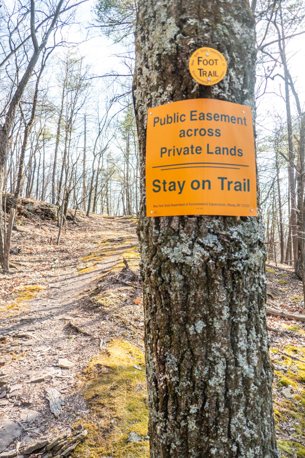 Easement trail to the Indian Head Wilderness