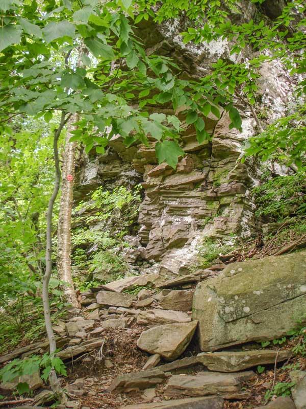 steep section down the western side of Sugarloaf Mountain