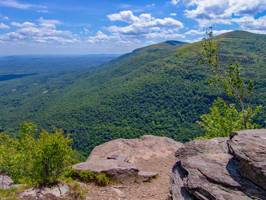 views from huckleberry point in Kaaterskill Wild Forest