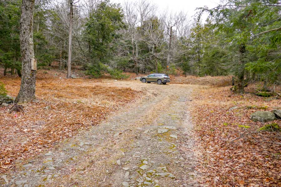 DEC parking area for hike to Mt Tobias