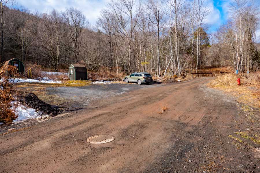 Bonnie View Ave DEC parking area in Pine Hill