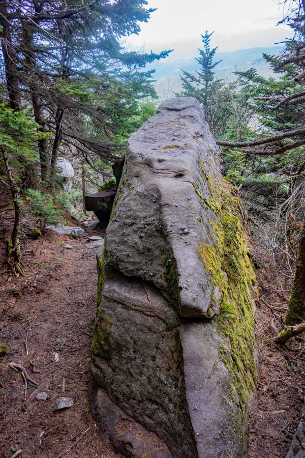 interesting rock on the east side of Slide Mountain