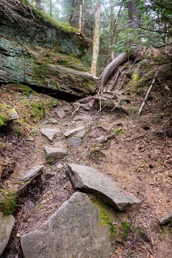 another moderately difficult section on Cornell Mountain