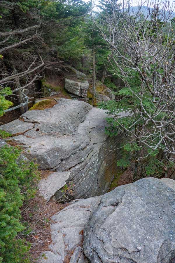 the upper section is actually quite easy to hike up on Cornell Mountain