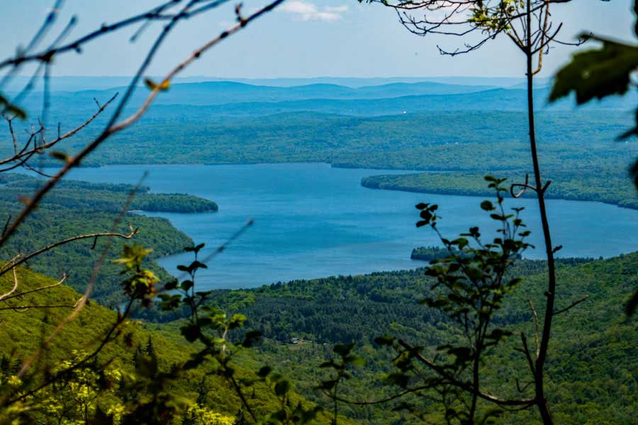 view spot on the north side of mt pleasant of the ashokan reservoir