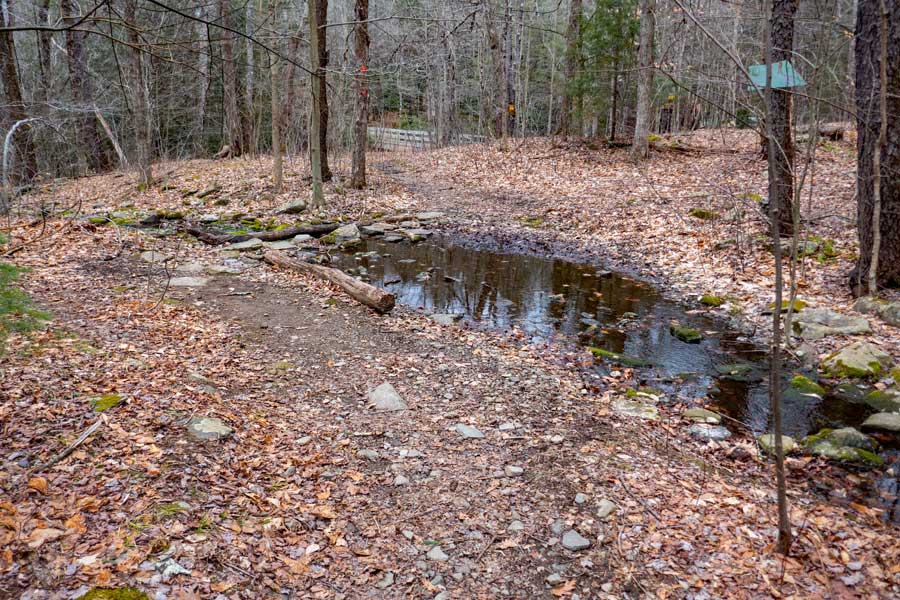 The upper part of the Vernooy Kill Waterfall