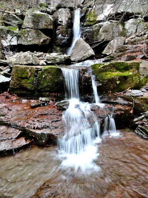 Triple Falls in the buttermilk ravine