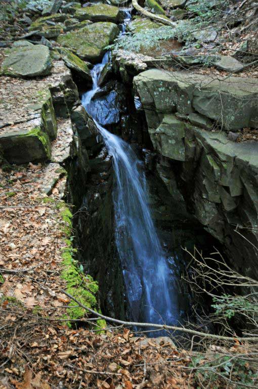 middle viola falls in the hillyer ravine kaaterskill clove catskill mountains