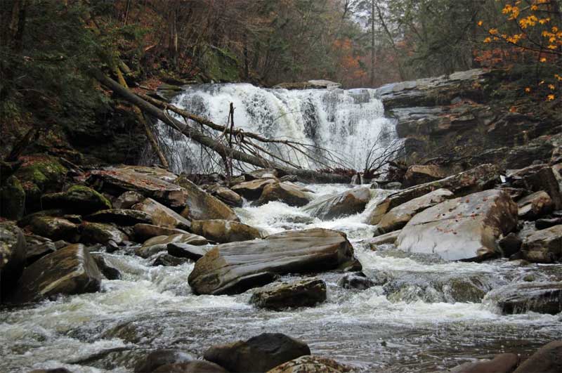view of delmura waterfalls