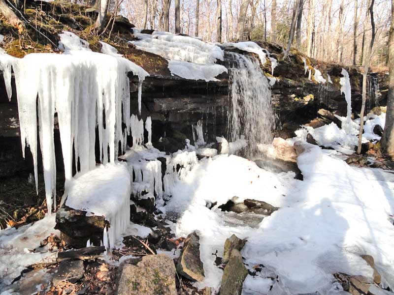 Shelving Rock Falls in the Mary Glen above North-South Lake