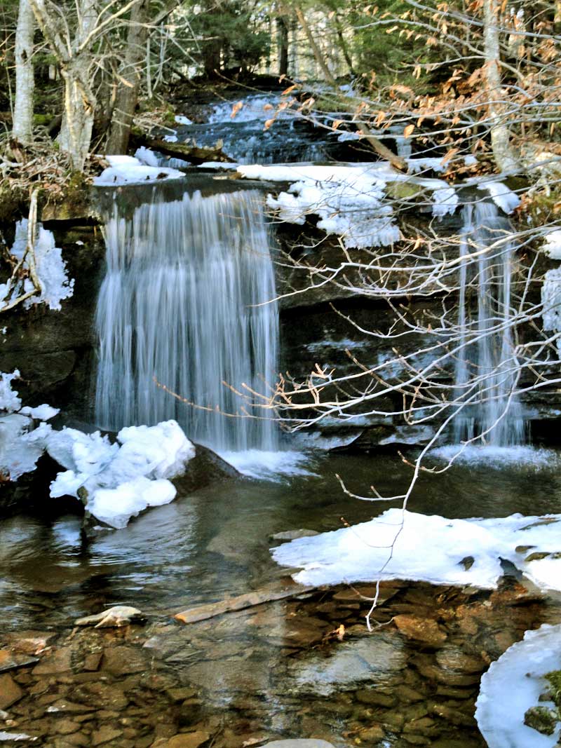 upper ashley fals in Mary's Glen near north-south lake in the catskill mountains