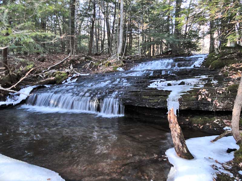 upper ashley fals in Mary's Glen near north-south lake in the catskill mountains