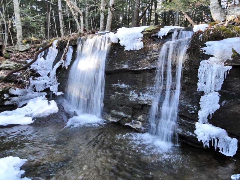 upper ashley fals in Mary's Glen near north-south lake in the catskill mountains