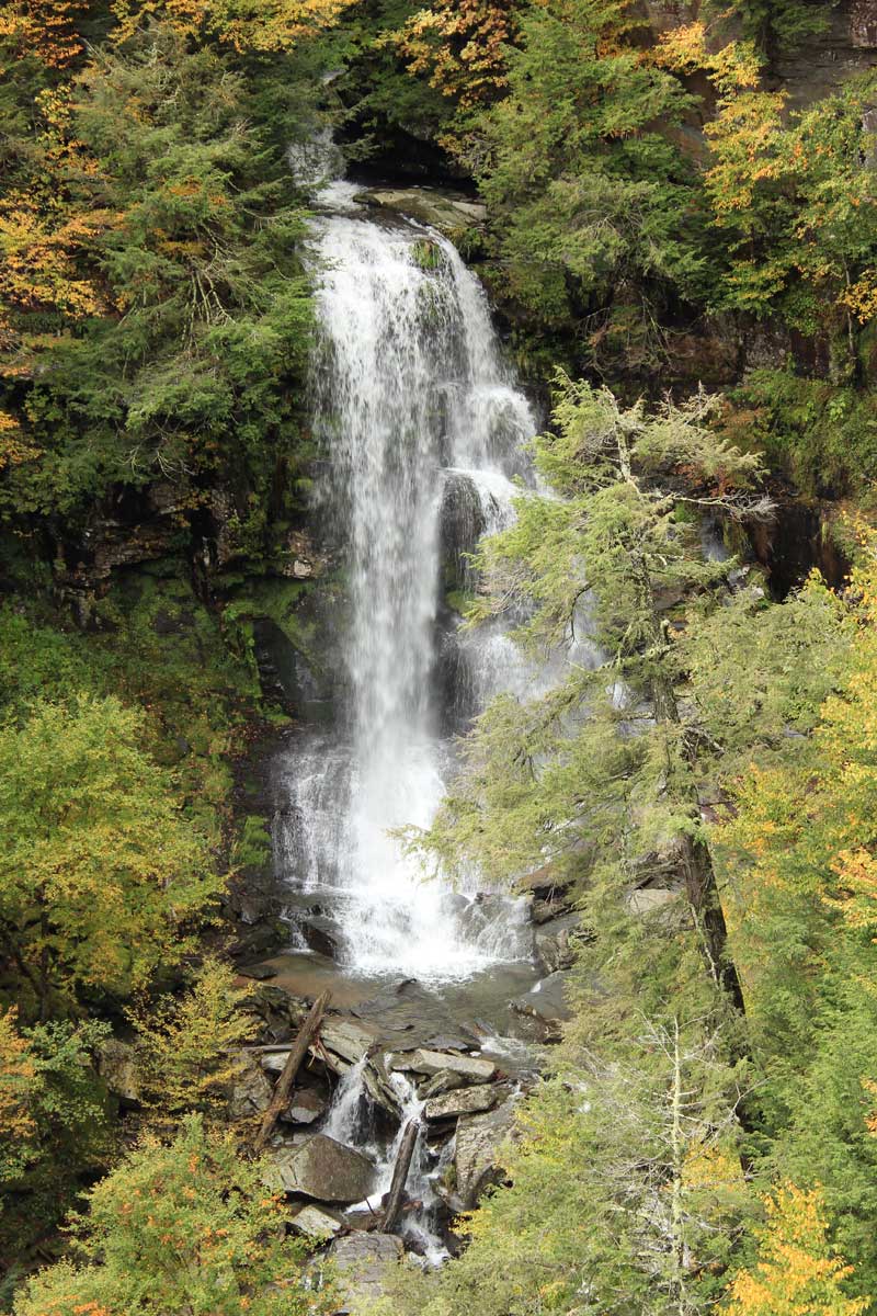 Old Mill Falls in Platte Clove in the catskill mountains