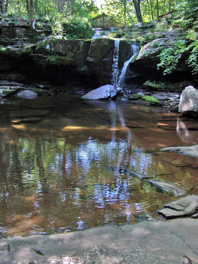 Old Mill Falls in Platte Clove in the catskill mountains