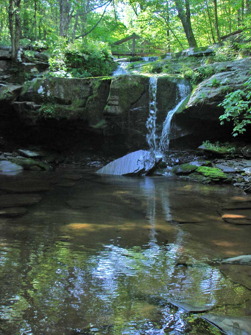 Old Mill Falls in Platte Clove in the catskill mountains