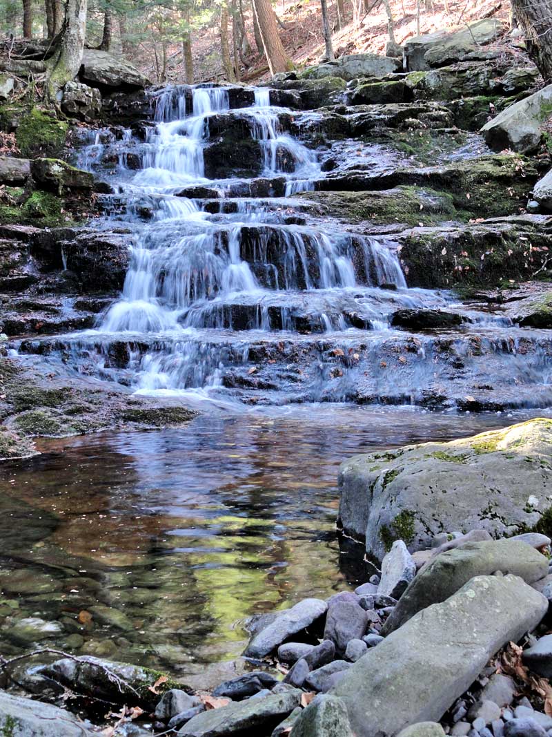 view of the santa cruz falls from the base of the falls