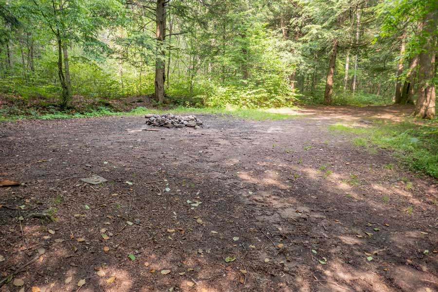primitive campsite off basily road