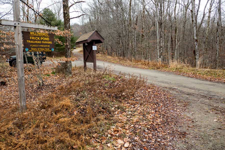 Frick Pond Parking Area and Trailhead