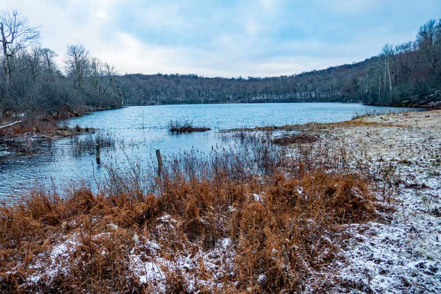 Hodge Pond from the dam