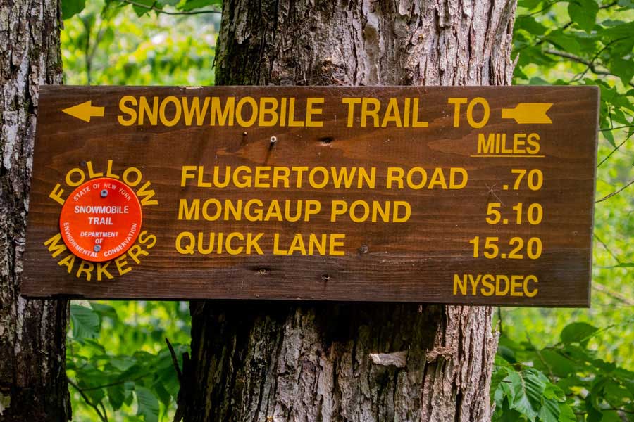 bridge over the Willowemoc Creek on the Pond Trail off Flugertown Road