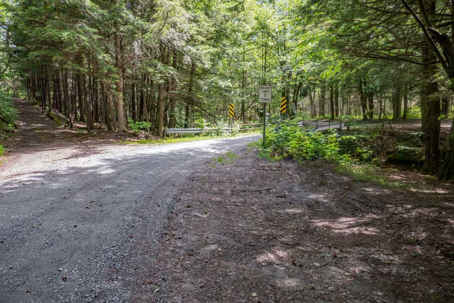 Flugertown Road Parking Area on NYS land for the Mongaup Loop Trail