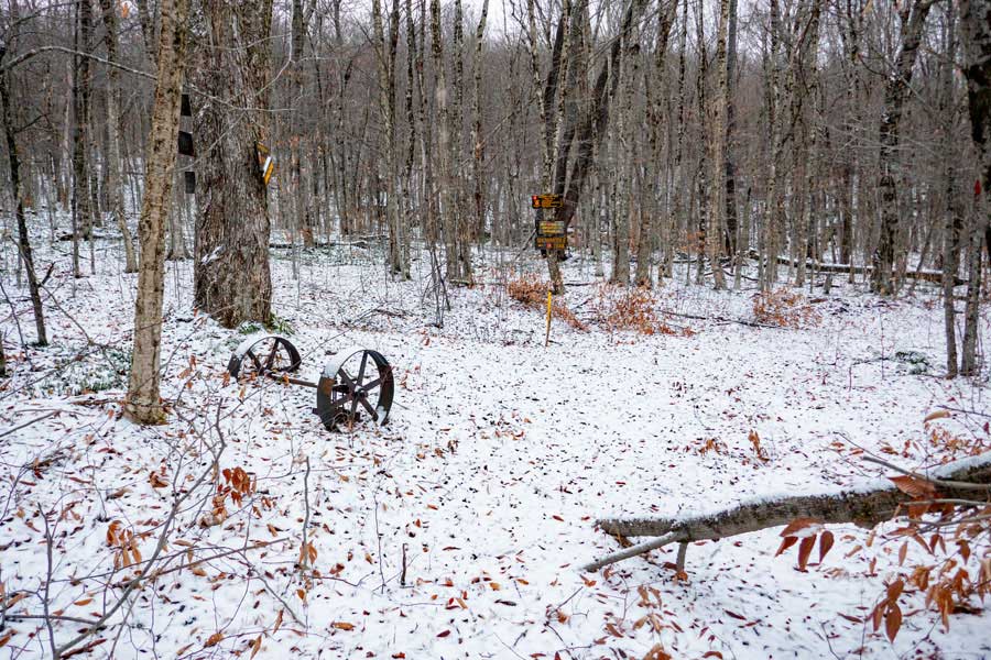 Ironwheel Junction on the Quick Lake Trail