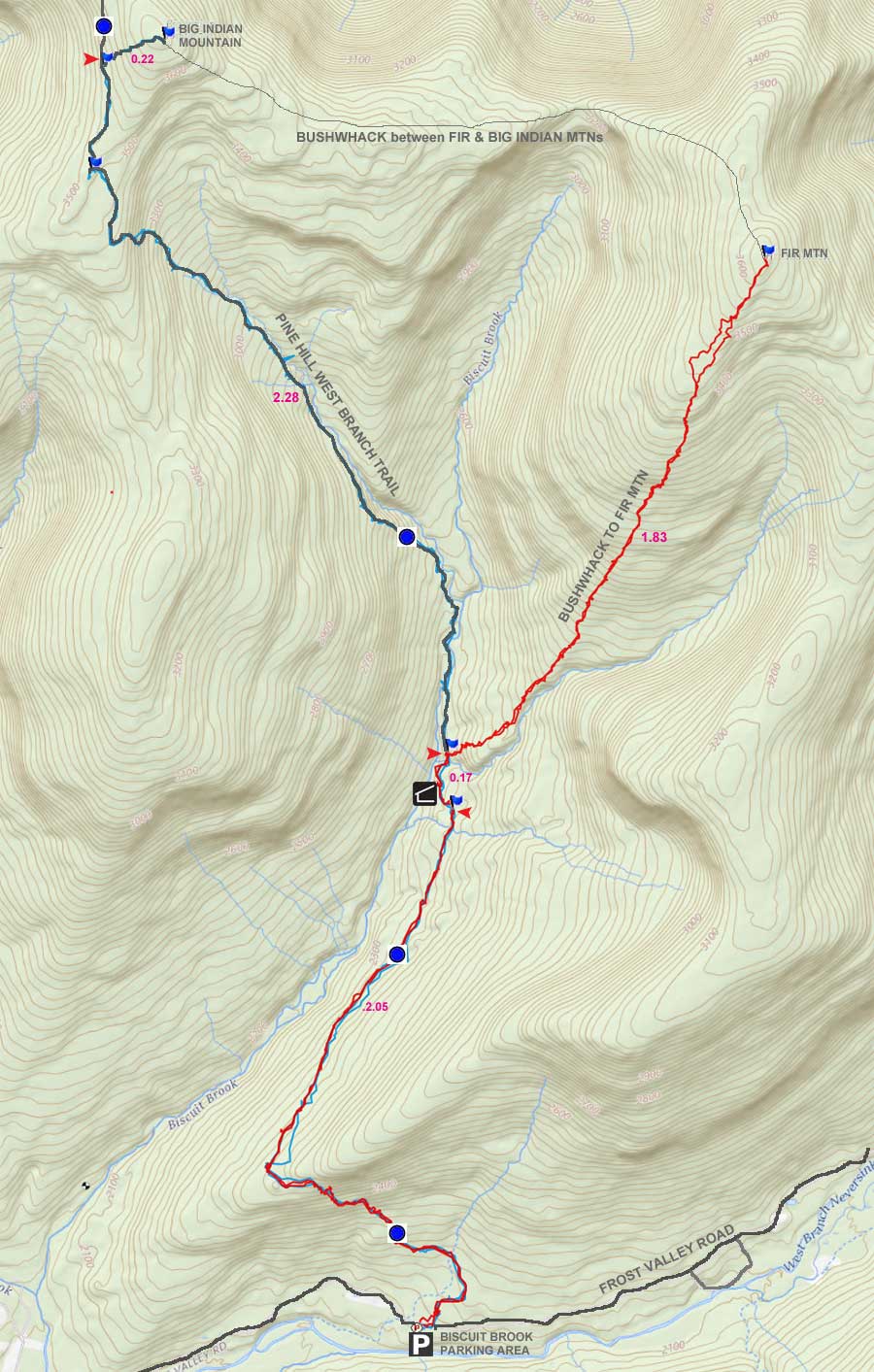Balsam Mountain GPS map