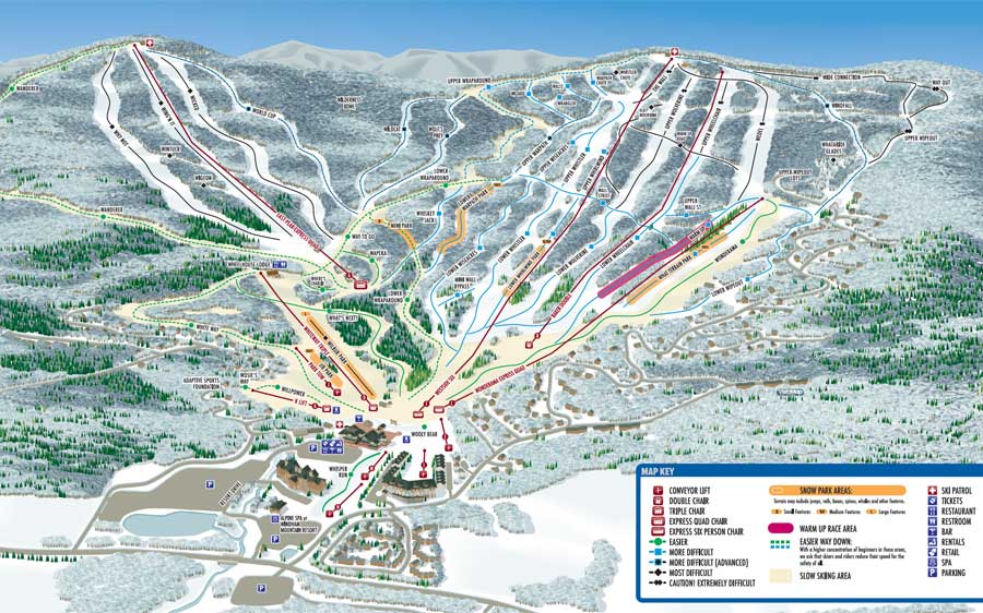 Map of Cave Mountain Trail
