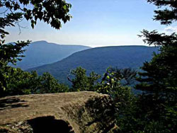 hiker lost on Plateau mountain in the catskill mountains
