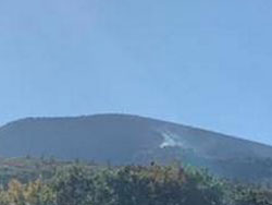 forest fire on Blackhead Mountain on september 27, 2019