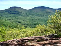 hikers stranded after dark on icy trail of blackhead mountin in the Catskill mountains.