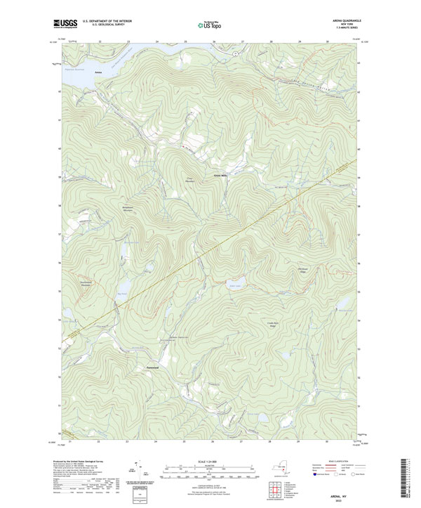 usgs top map of Arena quad