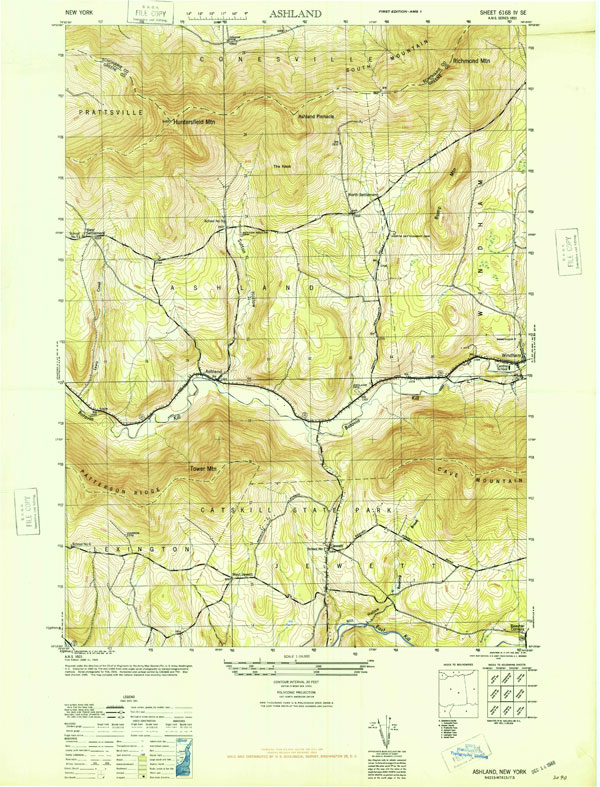 usgs top map of ashland quad