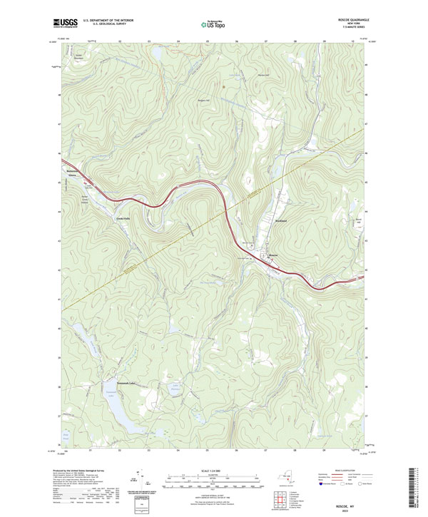 usgs top map of Roscoe quad